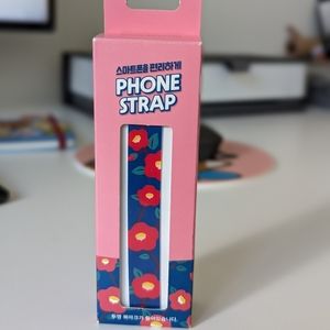 Jeju Camellia Flower Phone Strap Kpop Korean 3M